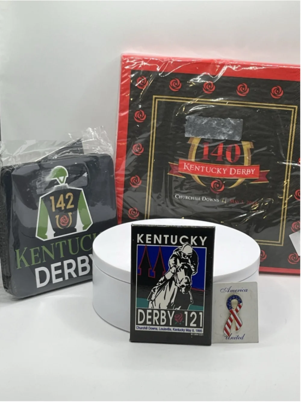 COLLECTIBLE VTG 1995 Kentucky Derby Churchill Downs Horse Race Pin &MORE SEE ALL